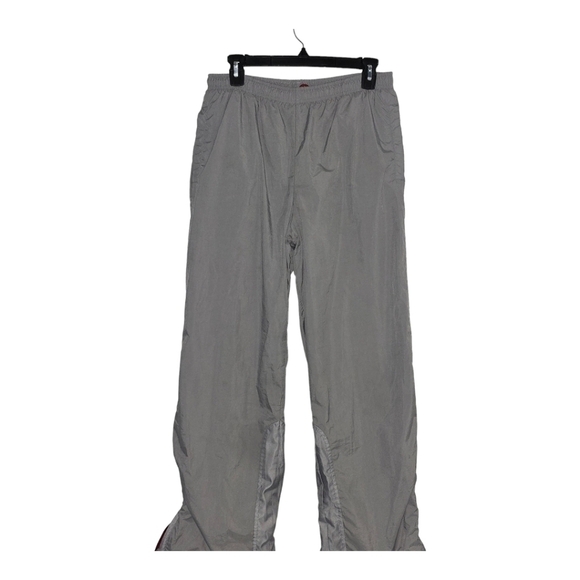 Nike Wind Breaker Pants Women Sz 4-6 Gray Hem Side Zippers Athleisure - Picture 1 of 15